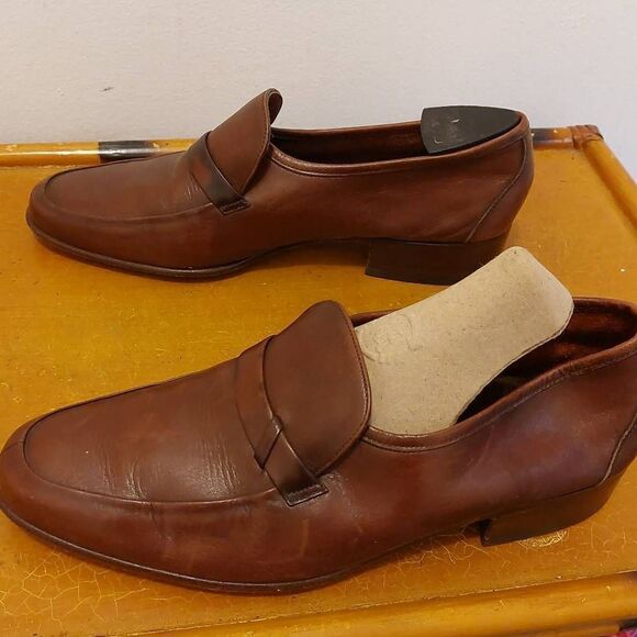 Men, BALLY LEATHERS LOAFERS 54897 04 SIZE 7.5 M - Picture 5 of 14